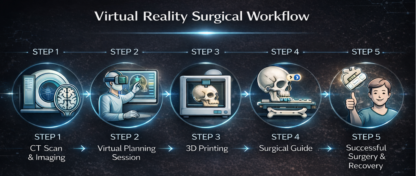 Virtual Reality Surgical Workflow - 5 Steps